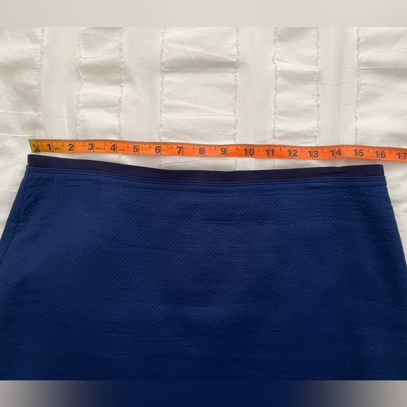 Ann Taylor LOFT Blu Falls Ombre Pencil Skirt - 10 - Picture 6 of 8